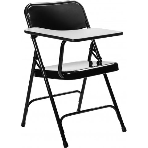 National Public Seating NPS 5200 Series Tablet Arm Folding Chair, Right Arm, Black