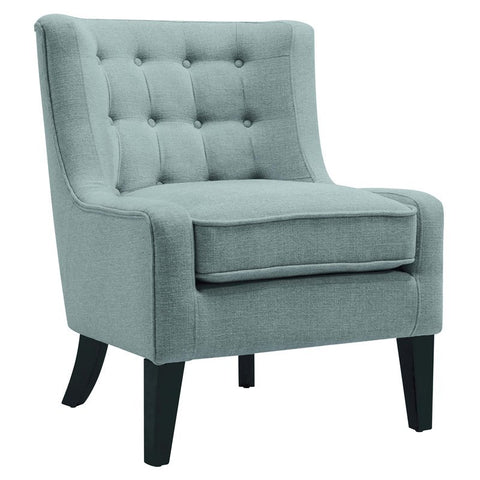 Nashville 26.75" Transitional Fabric Accent Chair in Blue
