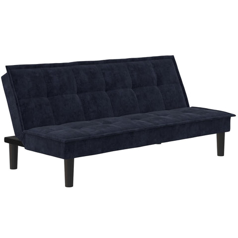 Oscar Memory Foam Futon in Full Size Sofa Bed and Couch in Blue