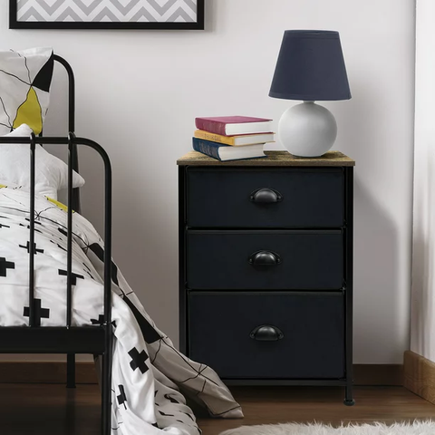 Nightstand with 3 Drawers
