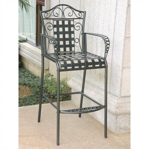 Mandalay 30" Patio Bar Stool in Verdi (Set of 2) finish Vertigris