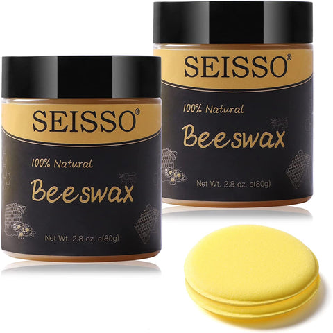 SEISSO Wood Seasoning Beeswax Cream for Furniture Beeswax Wood Furniture Polish Household Polishing Organic, Cleaner Polish Restorer, Odor-Free