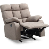 Twill Fabric Rocker Recliner