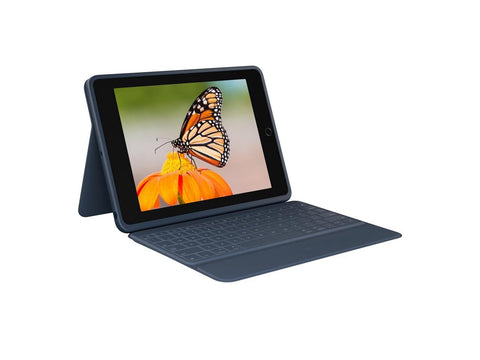 Logitech Rugged Combo 3 Rugged Keyboard/Cover Case Folio for 10.2" iPad Blue