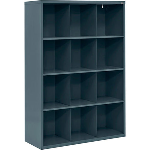 Cubbie Storage Organizer - 12 Sections - Charcoal