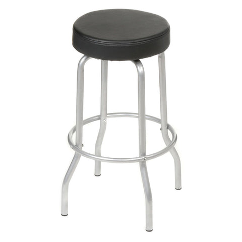 Interion® Swivel Stool - Vinyl - Black
