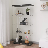 64.5" 4-Shelf Case Glass Display Cabinet, Curio Cabinet