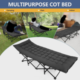 Portable Folding Camping Cot Sleeping Cot with Carry Bag and Mattress for Travel, Camping, Outdoor