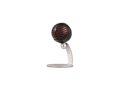 Shure MV5-DIG Home Studio Microphone (Black with Red Foam) for Recording Vocals, Instruments and Podcasts