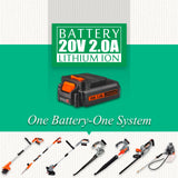 Ukoke 12in 2 in1. Cordless Electric Power Grass Trimmer & Weed Wacker,