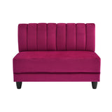 Bousquet 48" Wide Velvet Armless Loveseat