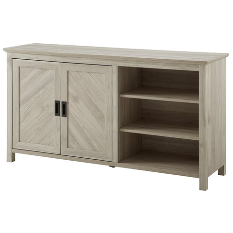 Mila 58" 2 Door Angled Groove Sideboard - Birch