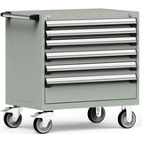Heavy Duty Modular Mobile Cabinet, 6 Drawers