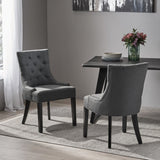 Hayden Tufted Fabric Dining/ Accent Chair (Set of 2) by Christopher Knight Home