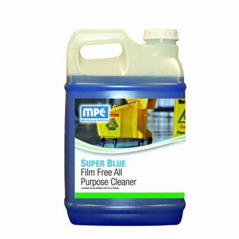 SUPER BLUE Film Free All Purpose Cleaner, 2.5 Gallon Bottles, 2/case (SUB-25MN)