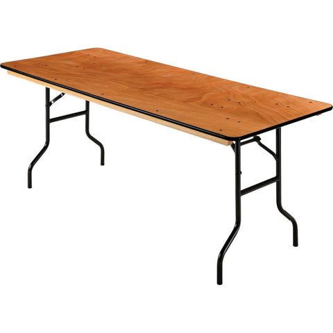 Interion® Folding Banquet Table - 72" x 30" - Plywood
