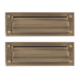 10 in x 3 in Brass Mail Slot