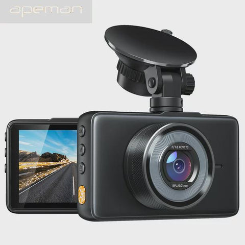 APEMAN Dash Cam 1080P FHD 3 Inch Car Camera 170° Wide Angle Screen, G-Sensor, WDR, Parking Monitor, Loop Recording, Motion Detection