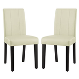 Leather Indoor Dining Chair Set of 2