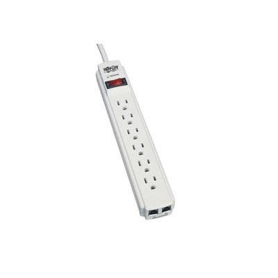 Tripp Lite TLP604TEL Protect It! Surge Protector/Suppressor, 6 Outlets, 4' Cord, 720 Joules