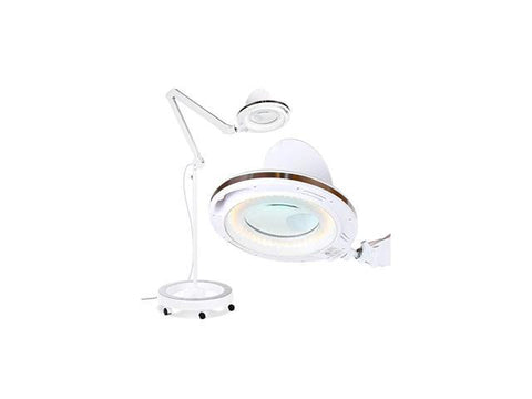6 Wheel Rolling Base Magnifying Floor Lamp