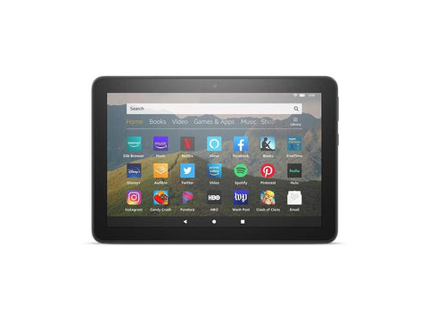 All-new Fire HD 8 tablet, 8" HD display, 32 GB, designed for portable entertainment, Black