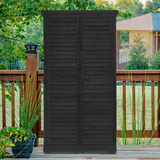 Garden 3 ft. W x 2 ft. D Solid Wood Lean-To Storage Shed