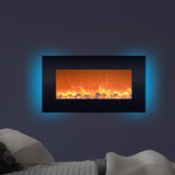 Hyler Wall Mounted Electric Fireplace