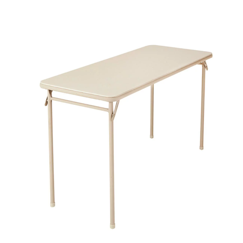 20" x 48" Vinyl Upholstered Steel Frame Folding Table