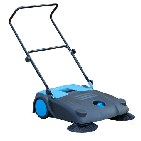 Floor Sweeper with Dual Side Brooms