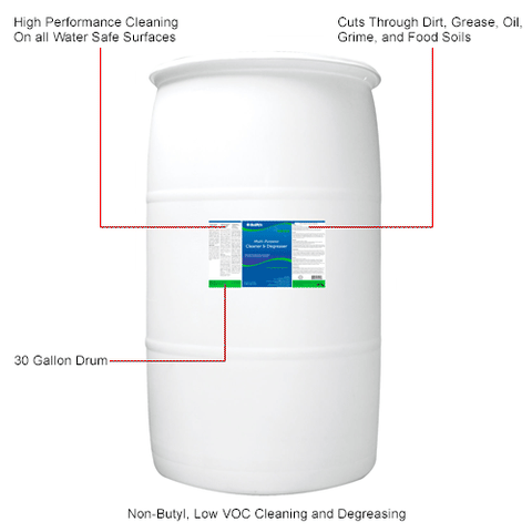Multi-Purpose Cleaner & Degreaser, 30 Gallon Drum