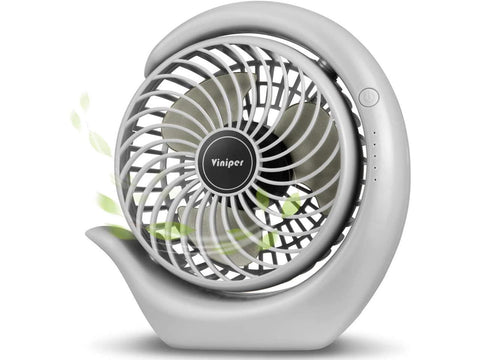 viniper Battery Operated Fan, Small Desk Fan