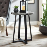 Enrique Cross Legs End Table