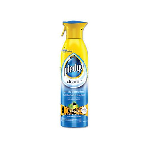 Pledge Multi Surface Antibacterial Everyday Cleaner, 9.7oz Aerosol, 6 per Carton