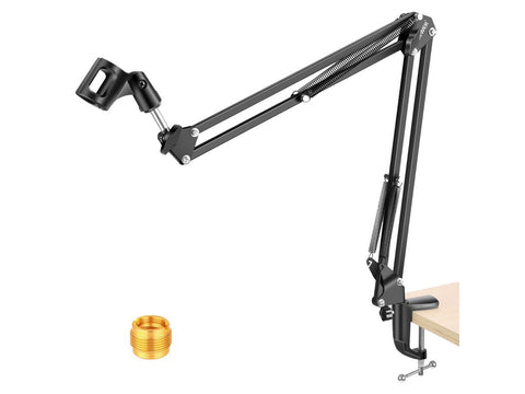 NEEWER Adjustable Microphone Suspension Boom Scissor Arm Stand