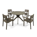 Stamford Outdoor 5-piece Wood Dining Set