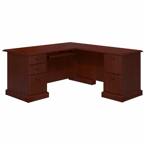 L Shaped Desk-Harvest Cherry