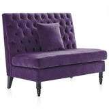Ellayne Velvet 50" Armless Loveseat