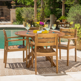 Stamford Outdoor 5-piece Wood Dining Set