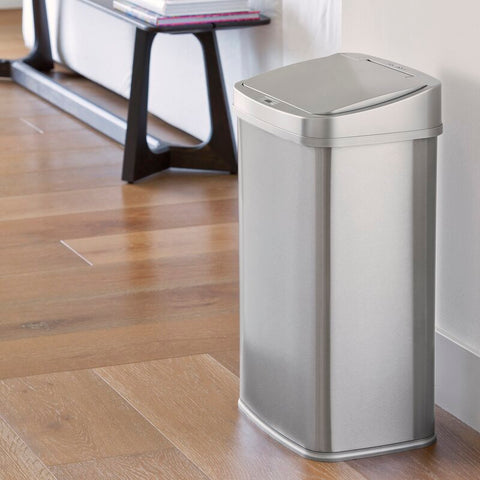 Stainless Steel 13.2 Gallon Motion Sensor Trash Can