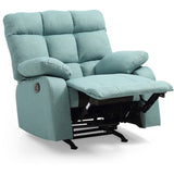 Twill Fabric Rocker Recliner