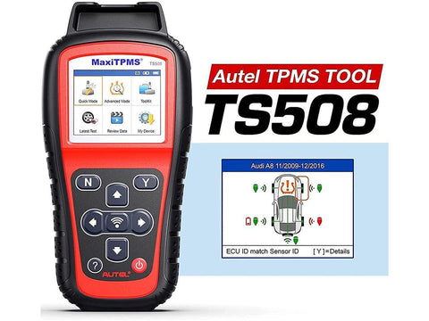 Autel MaxiTPMS TS508 TPMS Relearn Tool TPMS Programming Tool for MX-Sensors (315/433 MHz) Relearn/Activate All Sensors