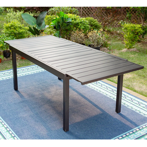 Outdoor Extendable Dining Table Patio Metal