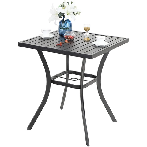Patio Square Bar Height Table