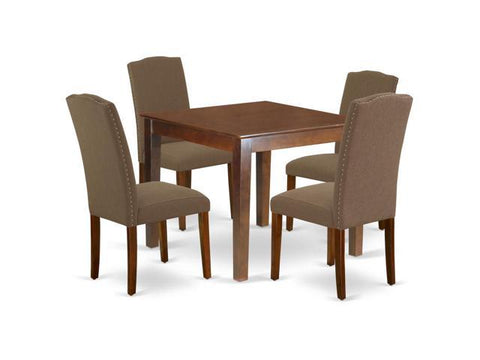 Dining Room Set Mahogany, OXEN5-MAH-18