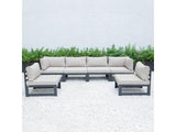 6-Piece Modern Outdoor Patio Sectional Sofa Set