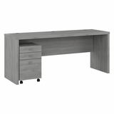 Echo 72W Computer Desk with Drawers Engineered Wood