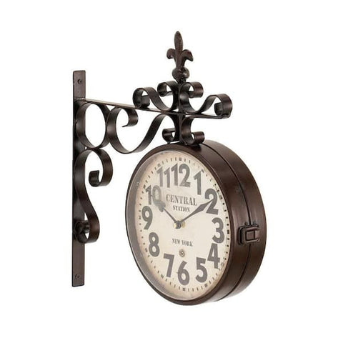 Black Metal Vintage Wall Clock