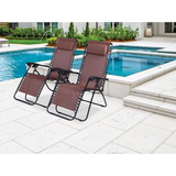 Reclining/Folding Zero Gravity Chair (Set of 2)