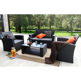 Reordan 4 Piece Sofa Seating Group with Cushions